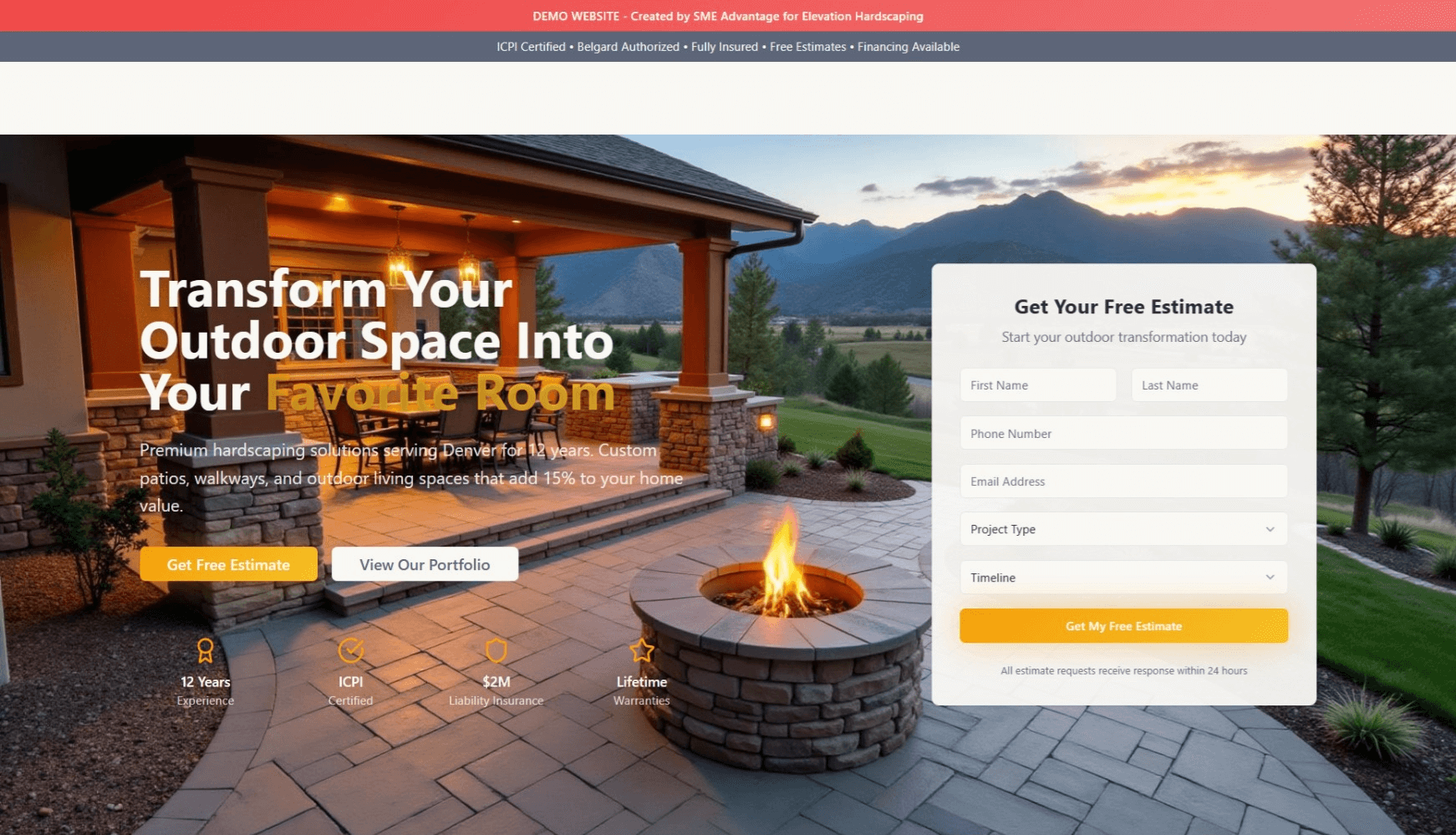 Hardscaping Demo screenshot