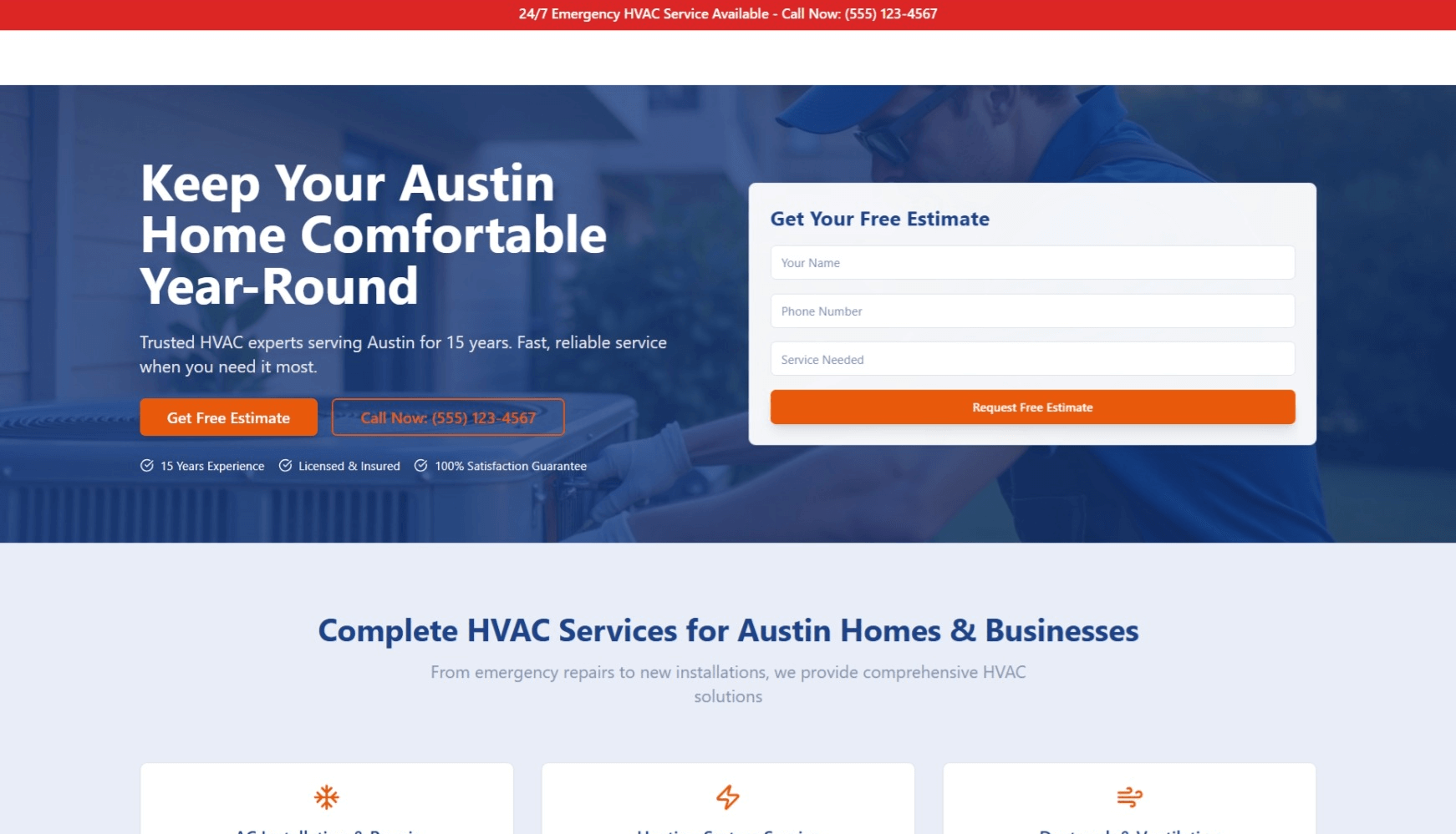 HVAC Demo screenshot